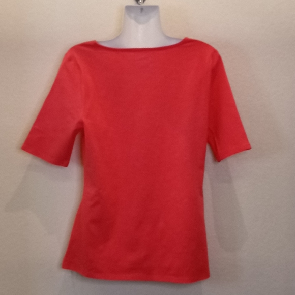 Lemon Way Coral Scalloped Neck Knit Top - Picture 7 of 13